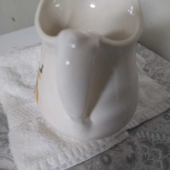 Vntg,  Arabia Style Glazed Bull Cow Pitcher/ Creamer Mid Century Modern, Signed - Picture 4 of 8